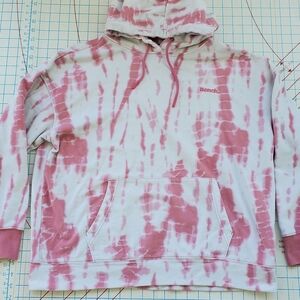 Bench Tie Dye Hoodie Women's Size XLarge Pink Sweatshirt